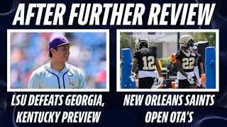 LSUGeorgia Baseball Recap Kentucky Preview  Saints Open OTAs [upl. by Sheelah]