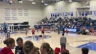 EHS vs Resurrection Christian High School 1st Set [upl. by Ybor]