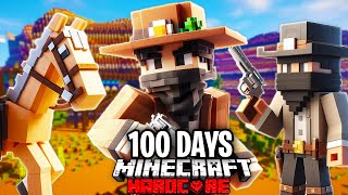 I Survived 100 Days in the WILD WEST in Minecraft Hardcore [upl. by Nyrac]