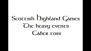 Scottish Highland Games  The heavy events  Caber Toss [upl. by Aneliram]