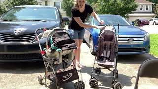 Review of the Baby Trend Snap N Go Universal Stroller Frame vs Summer Infant 3D Umbrella Stroller [upl. by Erodisi]