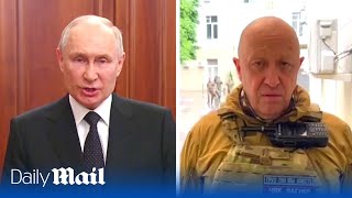 Armed mutiny Putin warns Prigozhin will suffer as Wagner warlord nears Moscow [upl. by Akciret]