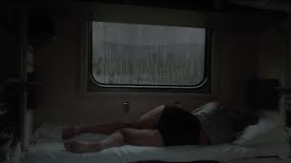 Relax and Fall asleep to the sound of heavy Rain amp thunderstorm outside the train window [upl. by Nnaacissej]