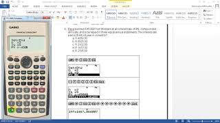 CASIO Financial Calculator Worksheet Q4  Determining Interest Repayments [upl. by Ahsekel715]