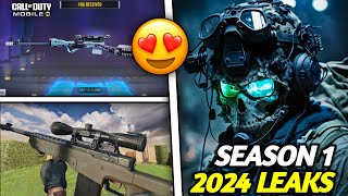 NEW Season 1 2024 Leaks Mythic Sniper  New Gun  Huge Change amp Equipment Cod Mobile [upl. by Enamrahc125]