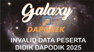 CARA MENGATASI INVALID DATA PERIODIK PESERTA DIDIK BARU BELUM DIISI DAPODIK 2025 [upl. by Ioj]