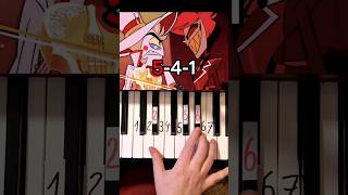 Hells greatest Dad Solo part Hazbin Hotel Piano Tutorial shorts [upl. by Evatsug655]