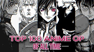 My Top 100 Anime Openings of All Time [upl. by Aniala]