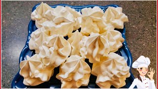 FACILISIMOS Y DELICIOSOS MERENGUES O SUSPIROS ♥ SUPER EASY AND DELICIOUS MERINGUES♥ [upl. by Croix315]