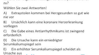 Besprechung Heilpraktiker Prüfung Oktober 2014  Frage Extrasystolen [upl. by Moriarty]