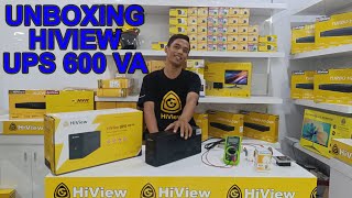 UNBOXING UPS HIVIEW 600VA [upl. by Aihseyt619]