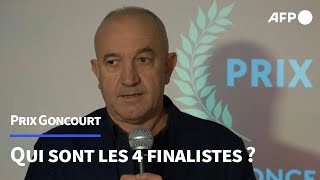 Prix Goncourt les quatre finalistes dévoilés par le jury  AFP Extrait [upl. by Nalat741]