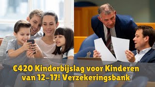 €420 Kinderbijslag voor Kinderen van 1217 Belangrijke Updates en Data 2024 van Verzekeringsbank [upl. by Anidan]