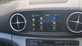 Mercedes Benz SL R231 Retrofit Aftermarket Apple CarPlay  Android Auto [upl. by Enneire]