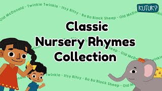 Classic Rhymes for kids in English with lyrics  Kutuki  learning with fun [upl. by Naleek]