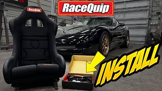 Corvette C5 RaceQuip Bucket Racing Seats amp 5 Point Harness Install [upl. by Enaillil589]