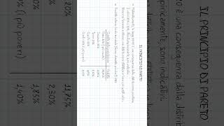 Principio di Pareto  Parte b economia Curiosità ProntoSoccorsoStudenti [upl. by Mavra]