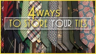 my1928 Tie Storage  4 Ways to Store Your Ties [upl. by Asle]