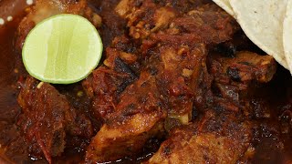 COSTILLAS DE PUERCO EN SALSA DE MOLCAJETE [upl. by Mharg]