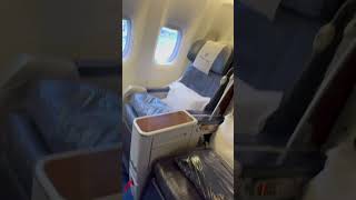 Worse Business Class EgyptAir 777 232 Seating [upl. by Nivlad]