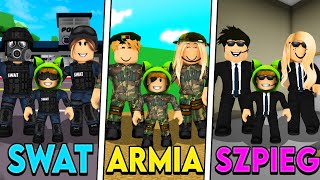 RODZINA SWAT VS RODZINA WOJSKOWA VS RODZINA SZPIEGÓW brookhaven RP [upl. by Alegna]