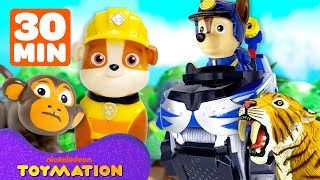 30 MINUTES of PAW Patrol and Rubble amp Crew TOYS Best Rescues amp Builds  Toymation [upl. by Acinaj424]