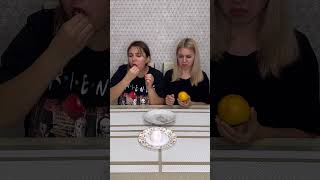 Choose a persimmon challenge 😂 Whose persimmon was bigger 😯 shorts Best video by Hmelkofm [upl. by Aggri]