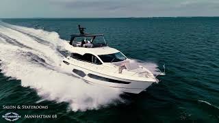 Sunseeker 68 Manhattan  Pacific Edition  Interior Tour amp Walkthrough [upl. by Ramahs]