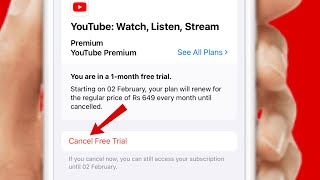 How To Cancel YouTube Premium Free Trial iPhone 2024  Cancel YouTube Premium Membership iPhoneiPad [upl. by Crelin879]