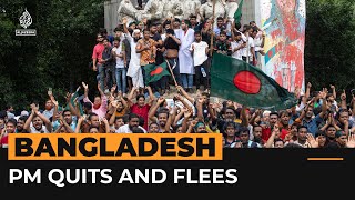 Celebrations across Bangladesh as PM resigns  Al Jazeera Newsfeed [upl. by Lefkowitz]