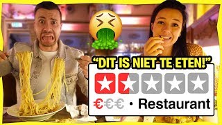 Eten in het SLECHTSTE RESTAURANT van de stad  Met Nina Warink [upl. by Eiramrefinnej557]