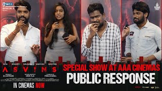 ASVINS Special Show At AAA Cinemas  Public Response  Vasanth Ravi  Tarun Teja  Vimala Raman [upl. by Papagena]