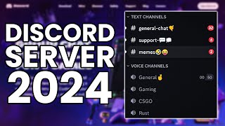 How to Setup a Discord Server 2024 The ULTIMATE Discord Setup Tutorial [upl. by Ynamad]