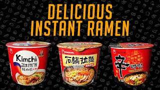 Ranking NongShim Ramen  BEST amp WORST Flavor  Spicy Kimchi amp Korean Claypot Ramen [upl. by Farrish]