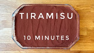 Easy Tiramisu Alcohol free Tiramisu How To Make Tiramisu In 10 Minutes [upl. by Nedap982]