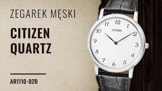 Zegarek Citizen Quartz AR111002B  Zegarowniapl [upl. by Einahpit105]