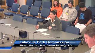 Lakeville Park Commission 3724 [upl. by Iruj594]