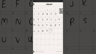 Cómo crear tu propia tipografía o fuente GRATIS 😲 con Calligraphr🤗 [upl. by Teyugn]