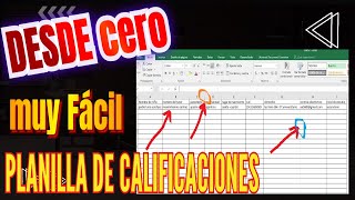 COMO Hacer un RegistroPlanilla de notas para ColegioEscuela en EXCEL paso a paso 2024 [upl. by Chaing]