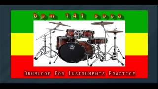 141 bpm Soca drum loop   12 [upl. by Burck528]