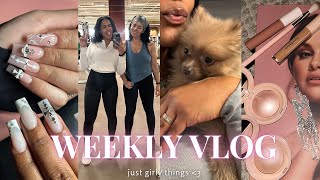 WEEKLY VLOG ♡ NEW PUPPY BRAZILIAN WAX NAIL TECH COMES OVER DOING MY MOMS MAKEUP PIZZA NIGHT [upl. by Davenport]