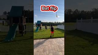 The best bat flip Whats your favorite viral baseball batflip youtubeshorts baseballlife [upl. by Cykana]