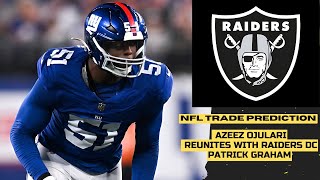 NFL Trade Prediction  Las Vegas Raiders Will Trade For Azeez Ojulari [upl. by Glassco328]