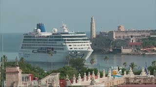 Carnival’s Historic Cruise Arrives In Cuba [upl. by Marten]