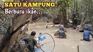 Berburu ikan dipedalaman hutan Kalimantan satu kampung Benawan Petualangan [upl. by Anerec]