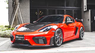 Porsche 718 Cayman GT4 RS 紅 Weissach Package [upl. by Thissa]