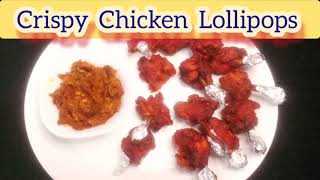 Crispy Chicken Lollipops  Easy Starter Recipe At Home  Quick Recipe Chicken Lollipops  Non Veg [upl. by Milton]