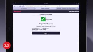 Register the Honeywell WiFi smart thermostat [upl. by Kiki]