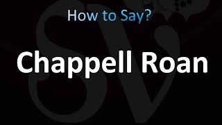 How to Pronounce Chappell Roan Correctly [upl. by Bushore]