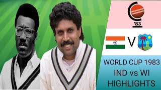 World Cup 1983 India vs West Indies First Macth Highlights  Part 1 [upl. by Etsyrk]